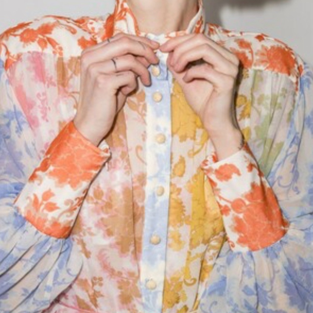 Zimmermann Postcard Lantern Mini Dress - Picture 2 of 10
